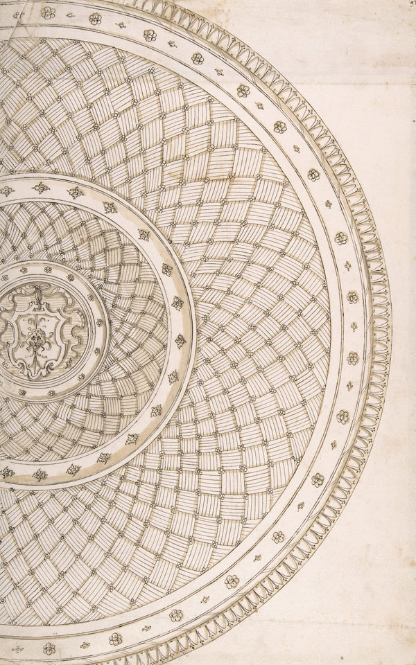 Design for a platter 16th century