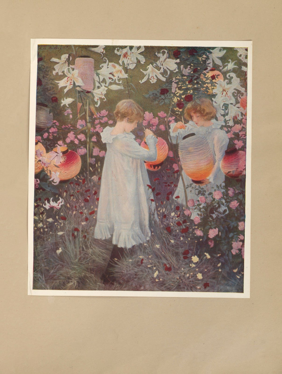 Carnation Lily Lily Rose Sargent 1909
