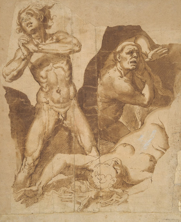 Sketch for LastJudgement 16thcentury