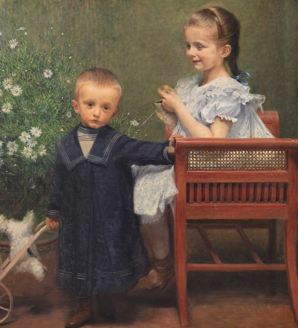 Resi und Hans Matsch die Kinder des Künstlers 1902