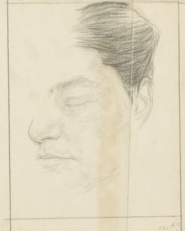 Kopstudie met gesloten ogen 1874 1925