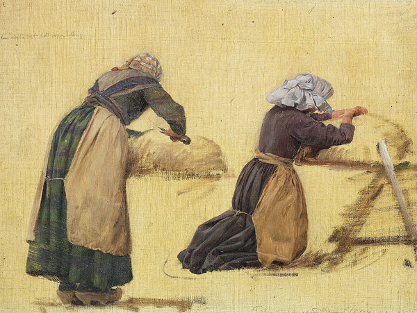 To kvinder klipper får Studie 1877