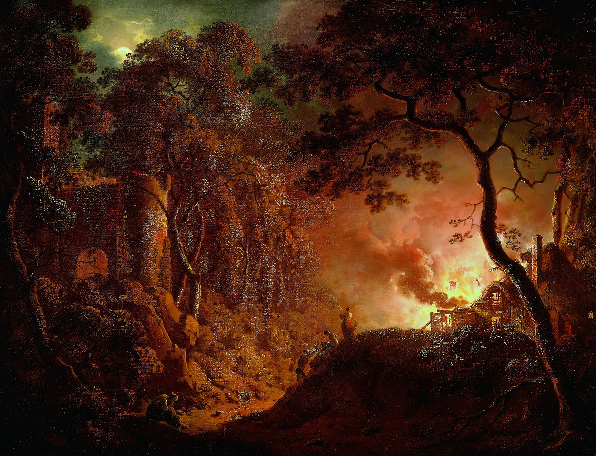 Cottage on Fire c 1786 1787