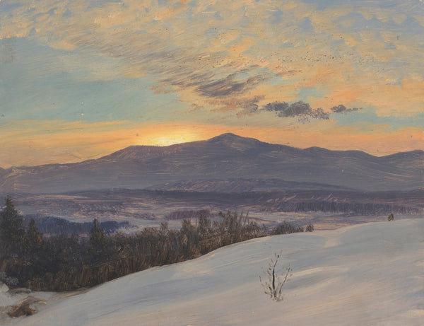 Sunset Across the Hudson Valley Winter 187080