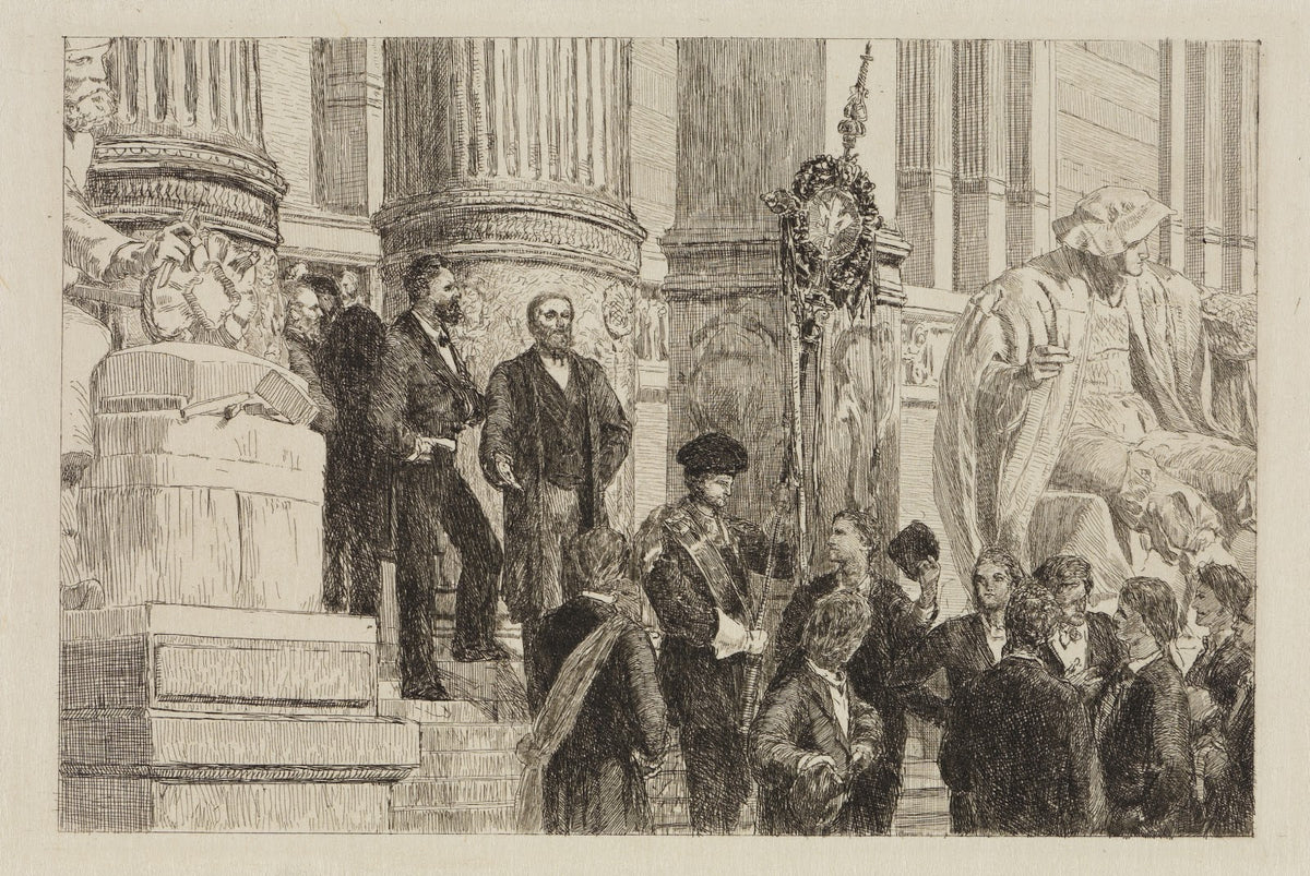 Portal des neuen Kunstgewerbe Museums 1881