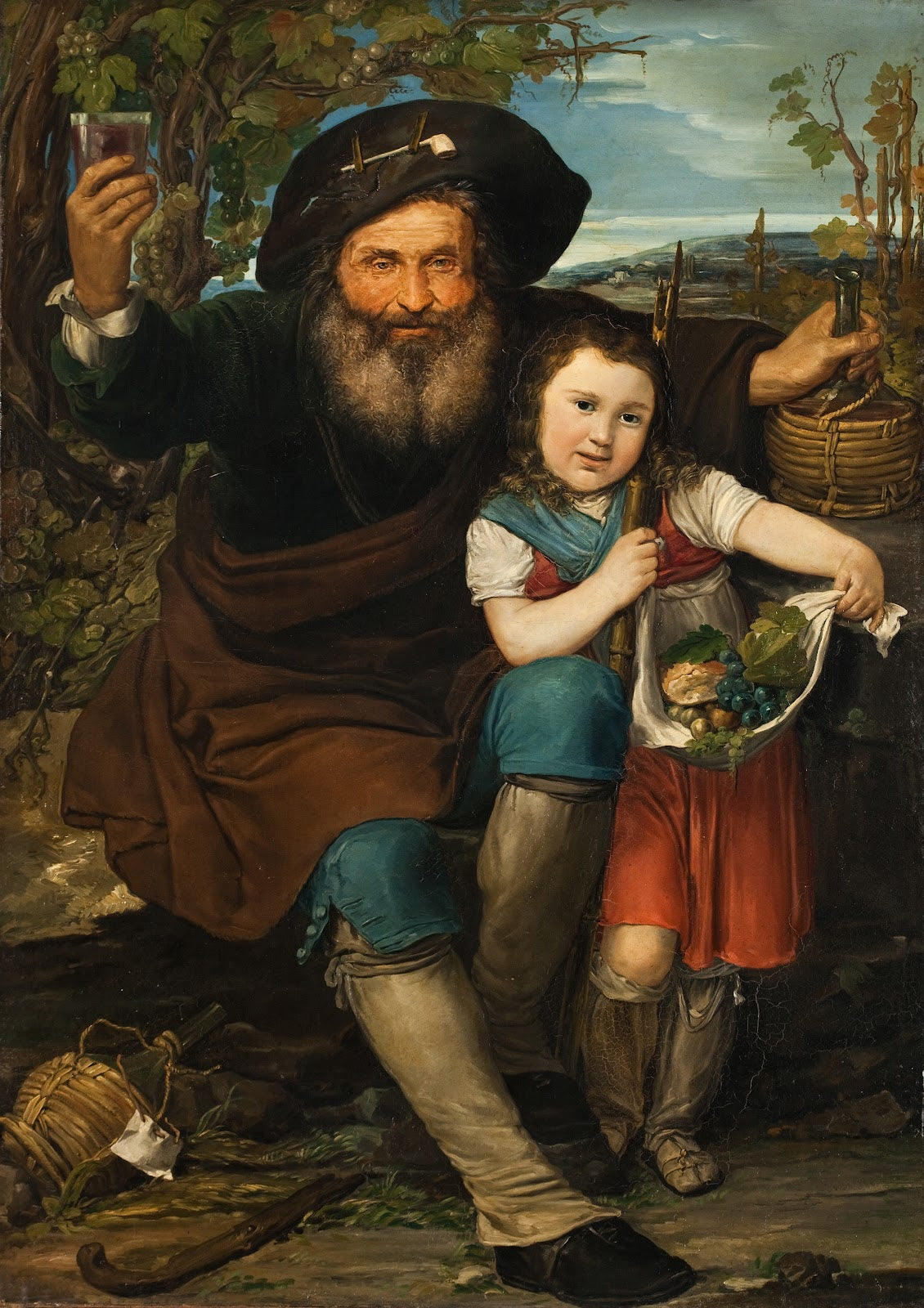 Italian Winegrower And His Daughter 1820 1838