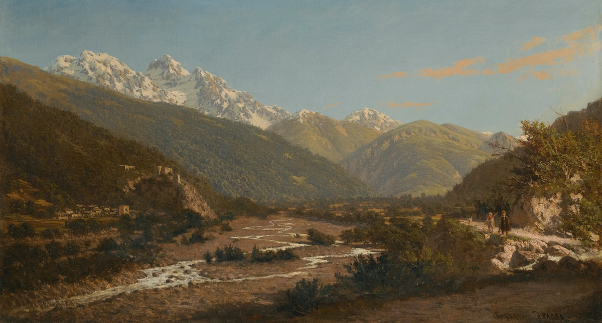 A View Of Mount Karaugom Caucasus