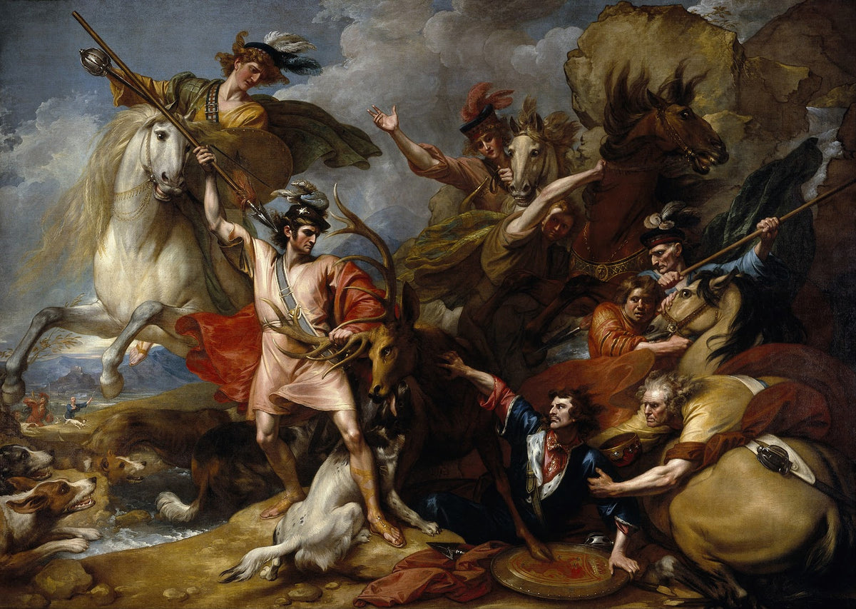 Alexander III of Scotland Rescued from the Fury of a Stag by the Intrepidity of
