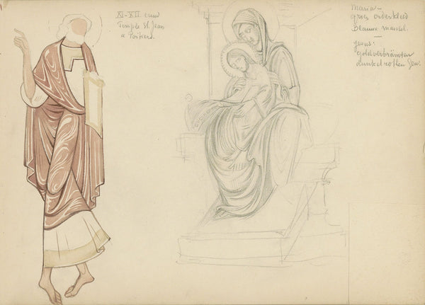Muurschilderingen in het Baptisterium van Sint Johannes te Poitiers 1869 1925