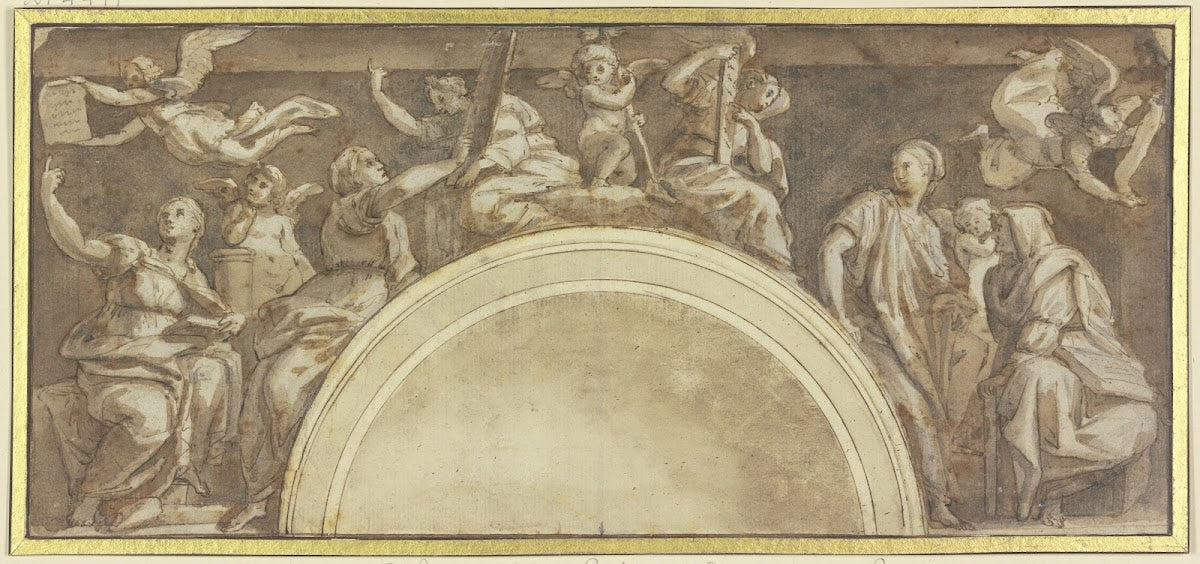 Kopie der Sibyllen des Raffael in S Maria della Pace in Rom 1514