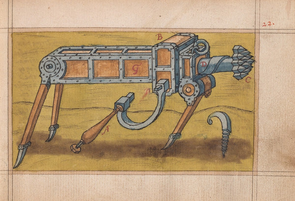 Inventions of military machines and other devices Pl21 1580 1590