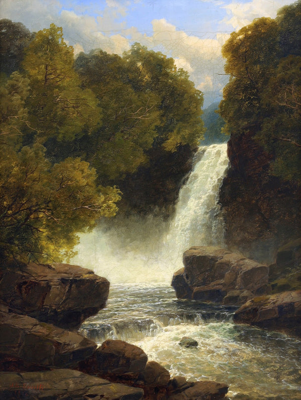 Melincourt Falls Wales 1874
