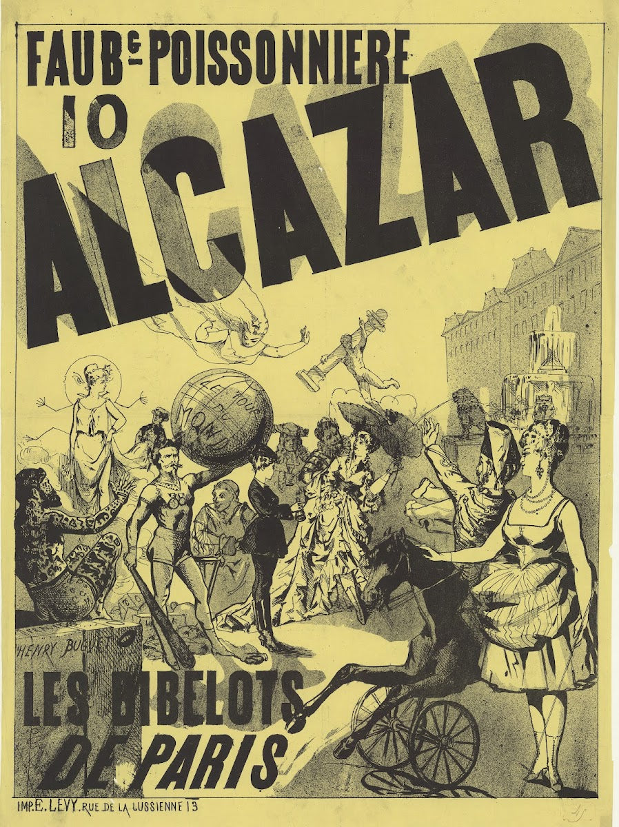 Faubg Poissonnière Alcazar Les Bibelots de Paris Henry Buguet 1875