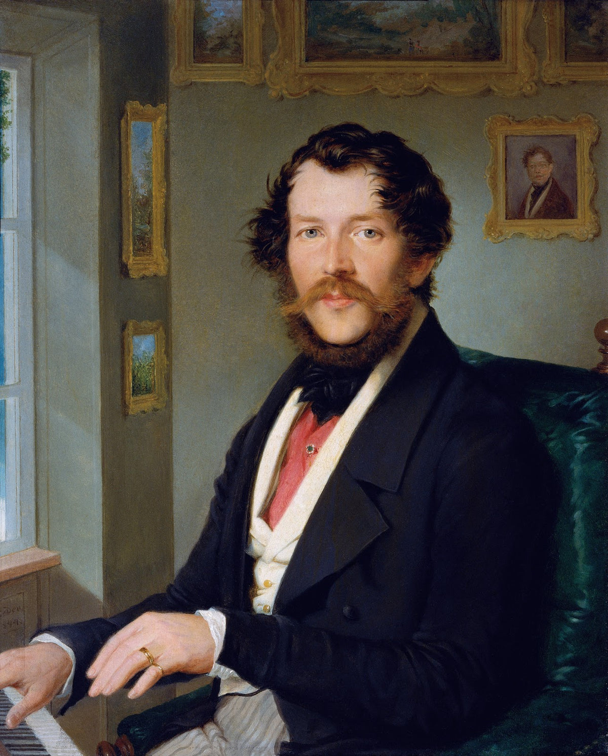 Bildnis eines Herrn vor dem Klavier 1844