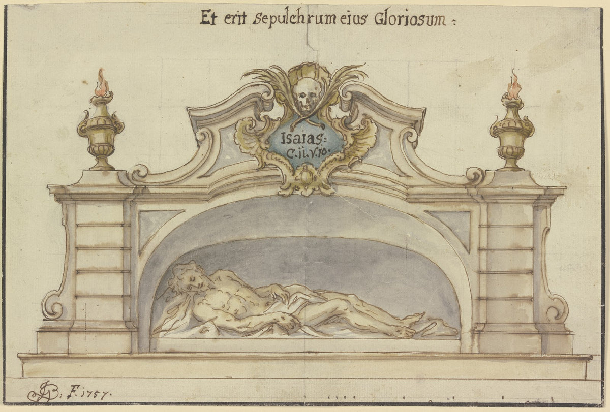 Christ in the tomb 1757