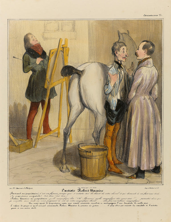 Lartiste Robert Macaire 1836 1838