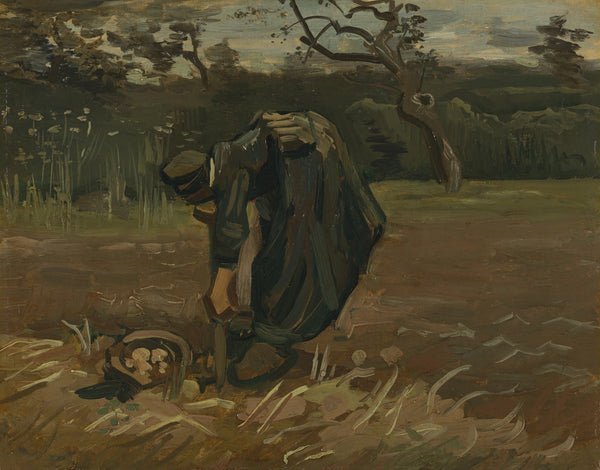 Peasant Woman Digging Potatoes 1885