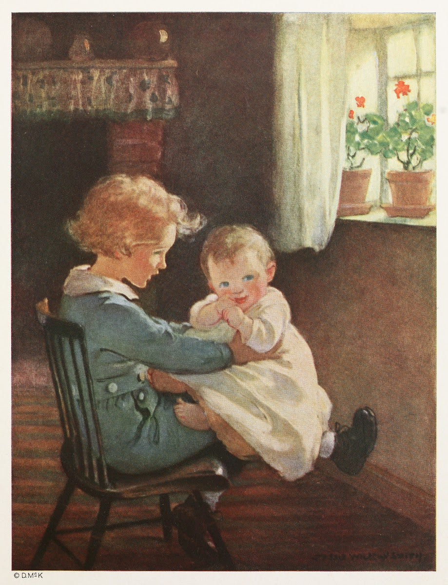 So Diamond sat down again and took the baby in his lap 1919