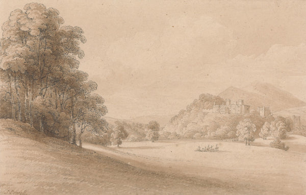 Dunster Castle Somerset Showing Castle in Distance