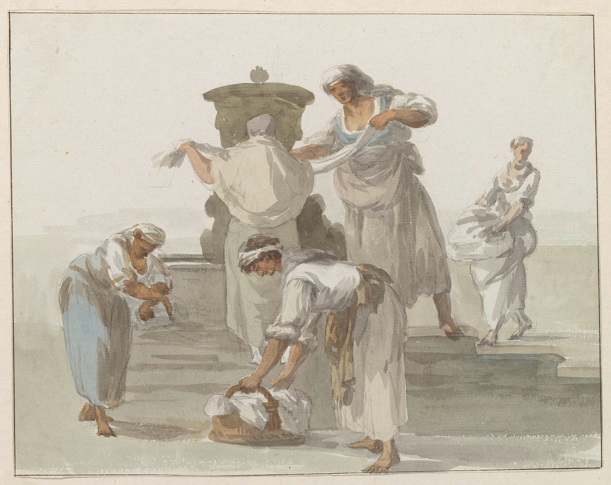 Wasvrouwen van Chiaja te Napels 1778
