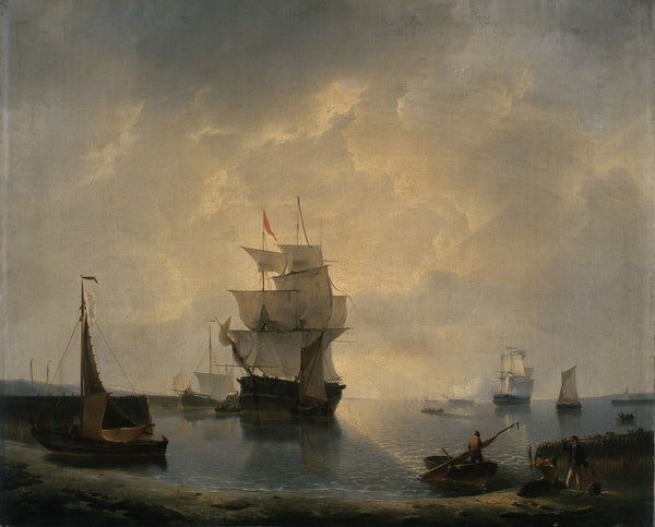 Sailing Ships in the Harbour circa 1829