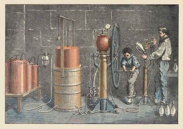 Machinery for Filling Bottles with Artificial Mineral Waters 1884