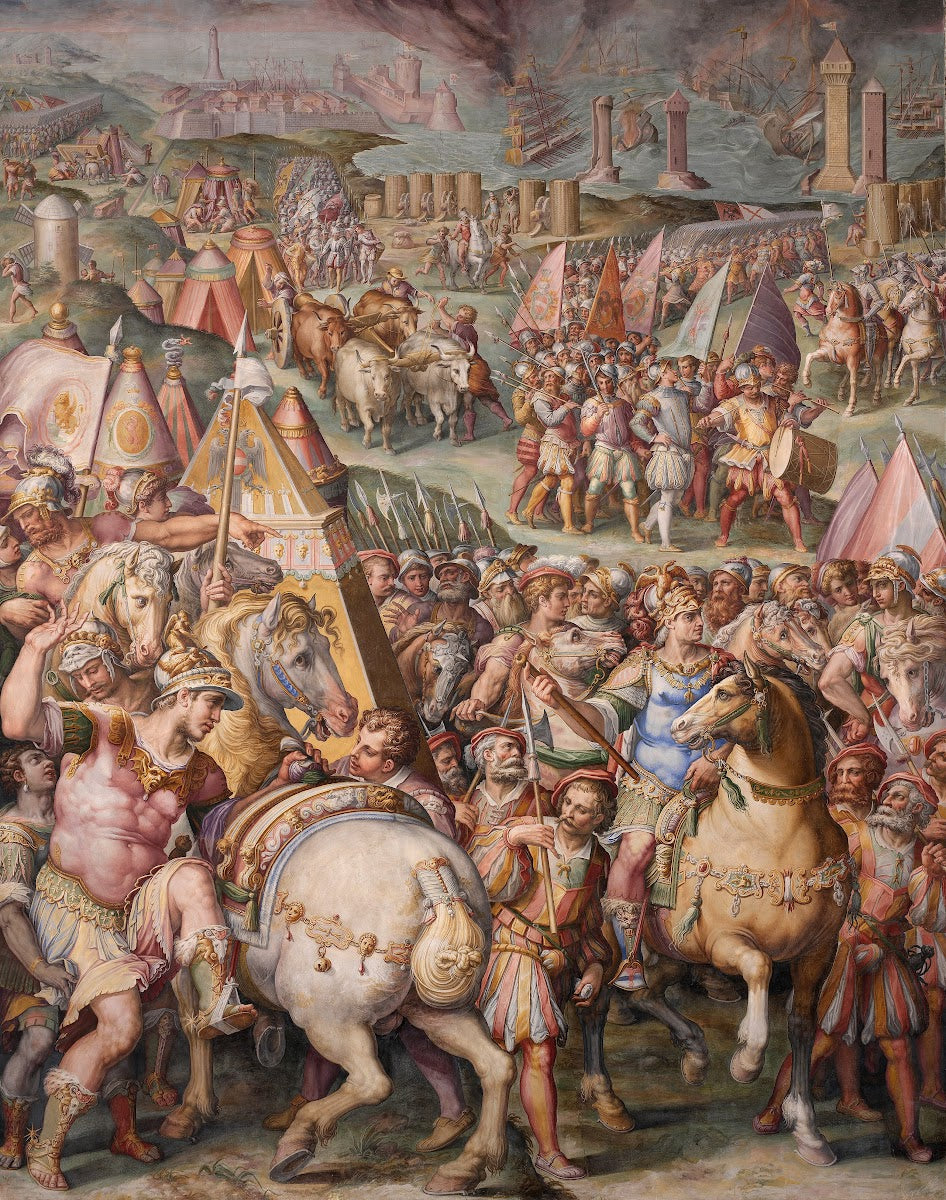 The emperor Massimiliano lifts the siege from Livorno between 1568 and 1571