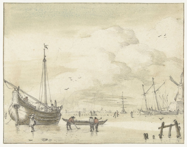 Wintergezicht Jan van de Cappelle 1634 1700