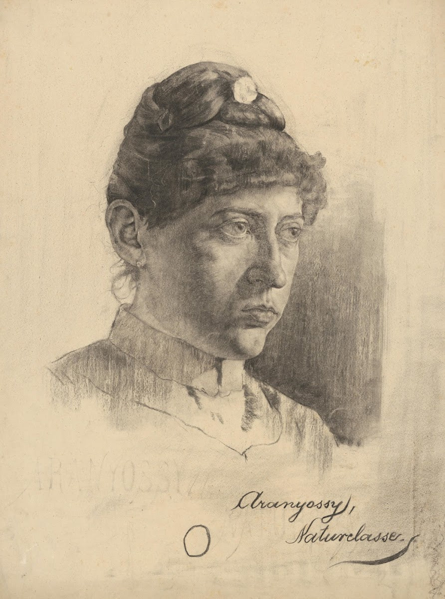 Podobizeň ženy s vyčesanými vlasmi 18881893