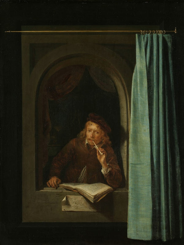 Man Smoking a Pipe c 1650