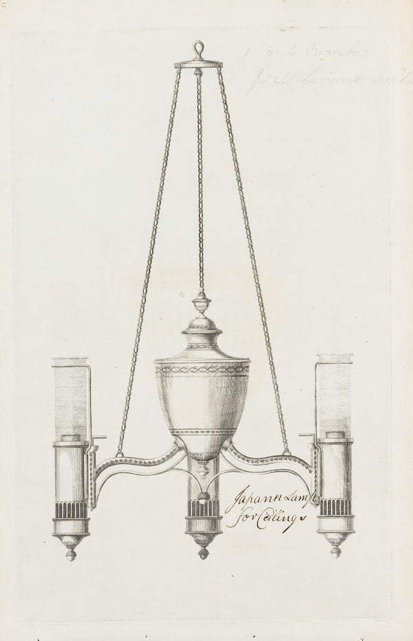 Japan lamp for ceiling ca 1790