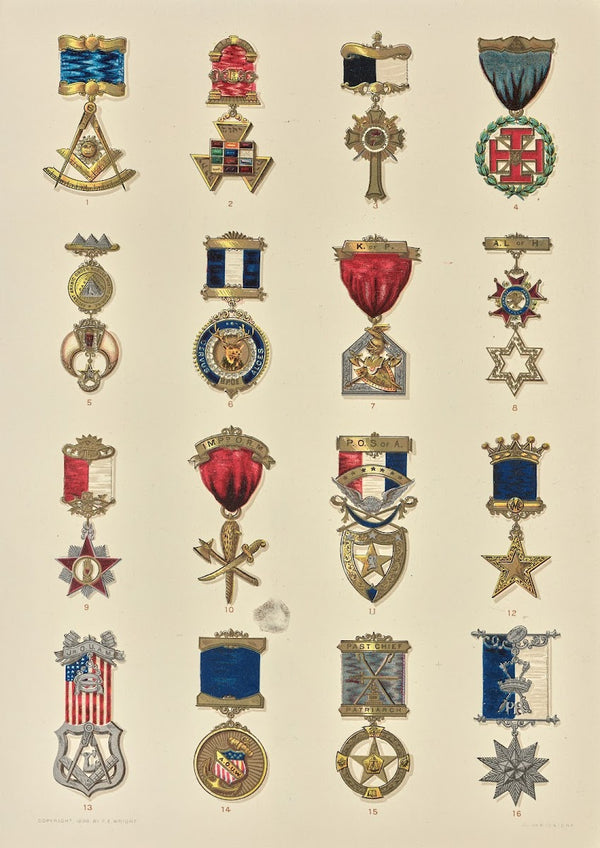 Society emblems Past officers jewels