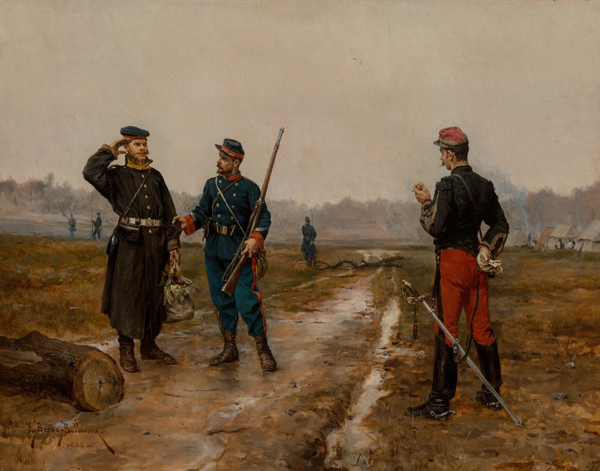 Straight across the lines 1888