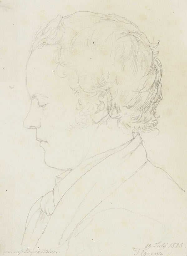 Bildnis des Dresdener Landschaftsmalers Ernst Oehme 1825