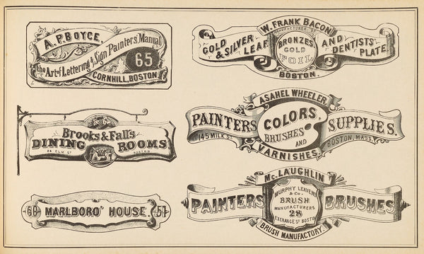 The art of lettering and sign painters manual Pl29 1878