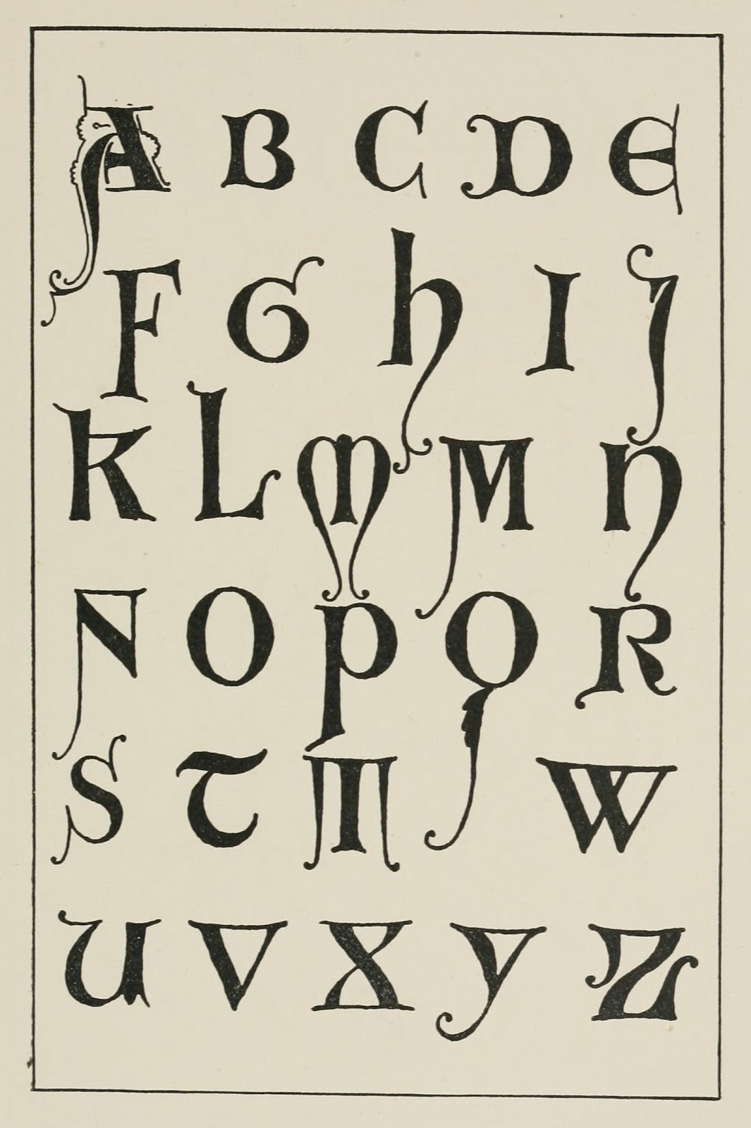 Uncial Gothic initials 2 1902