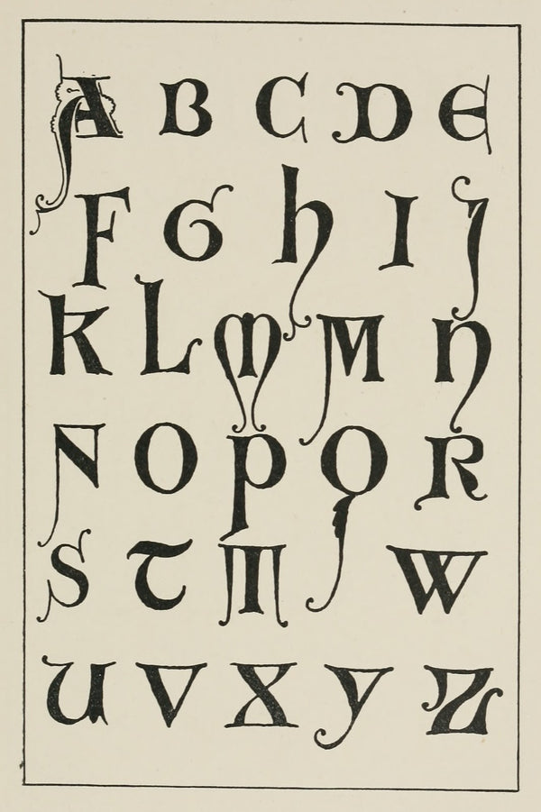 Uncial Gothic initials 2 1902