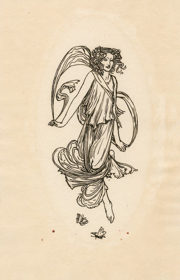 Tail piece design for Bells edition of The tempest 1900