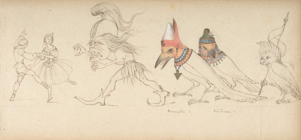 Frieze of Figures and Birds 19th century
