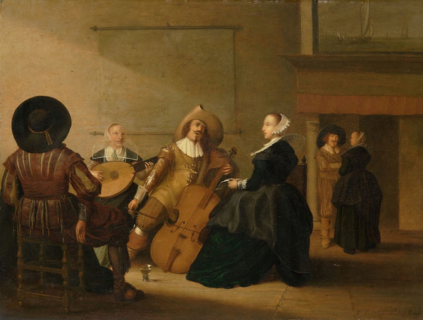 A Musical Company in an Interior 1630