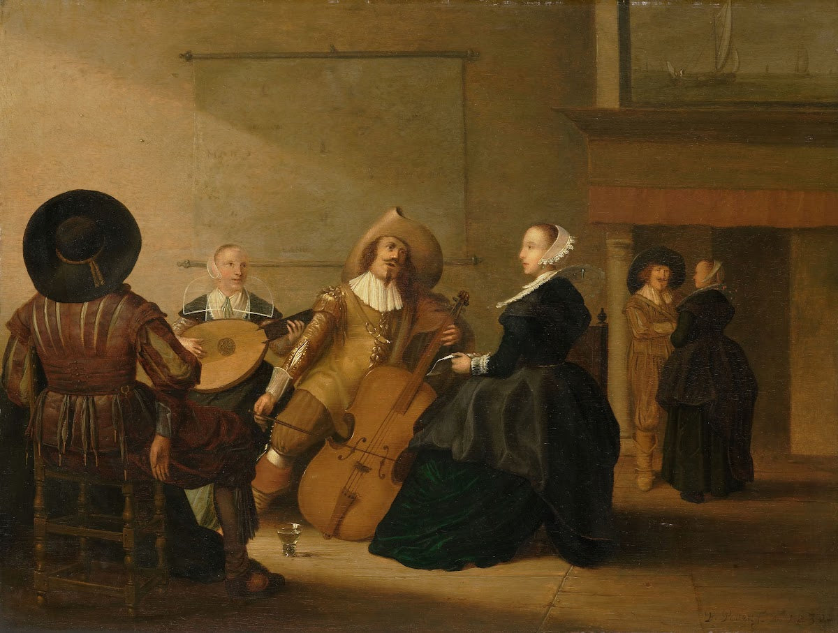 A Musical Company in an Interior 1630