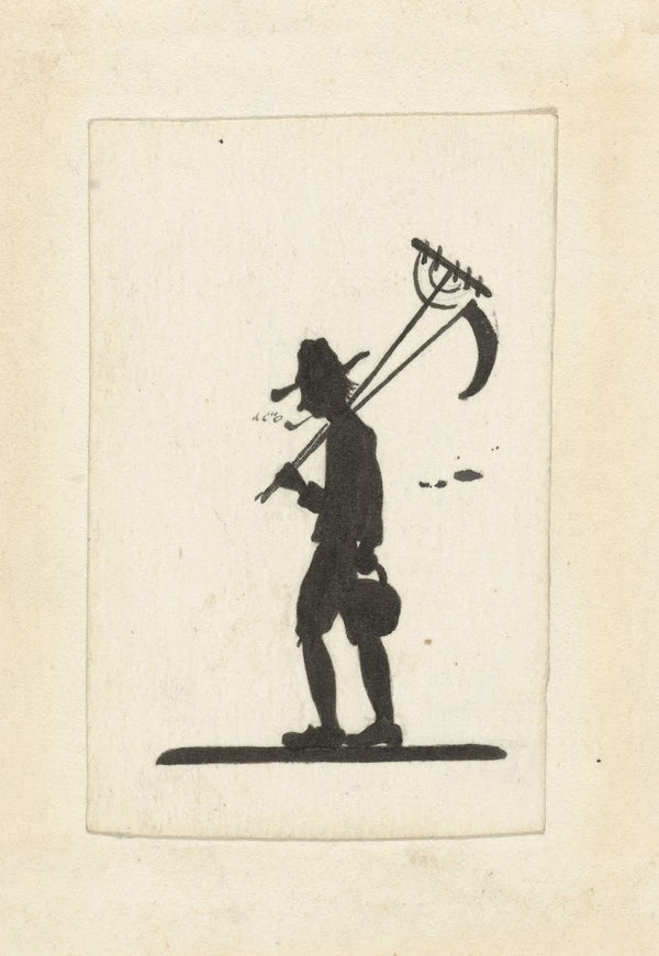 Silhouet van een tuinman 1884 1917