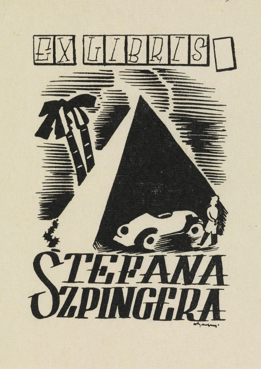 Ex libris Stefana Szpingera 1942