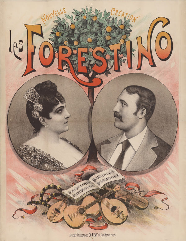 Les Forestino duo de chanteurs 1888 1894