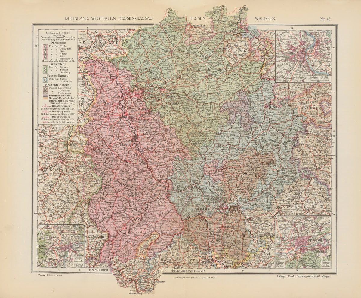 Rheinland Westfalen Hessen Nassau Hessen Waldeck 1923