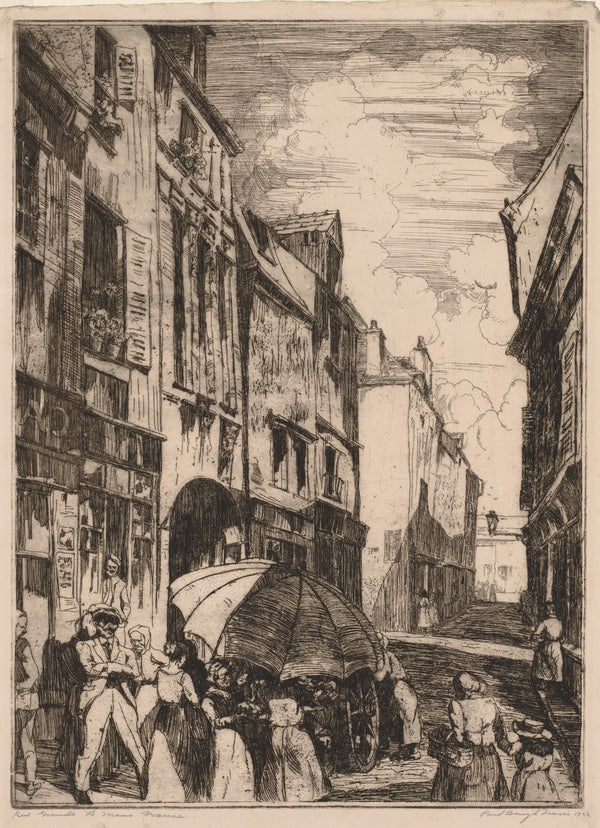 Rue Grande Le Mans France 1922