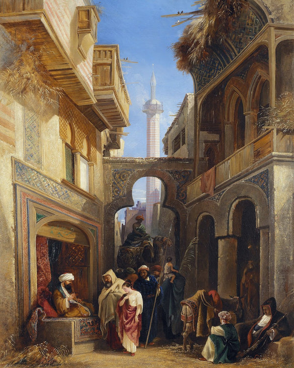 Street Scene In Cairo 1839