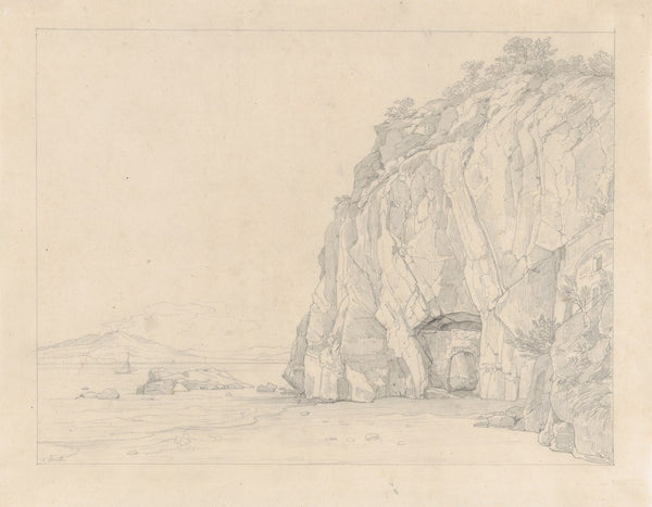 A Grotto near Sorrento with a Distant View of the Vesuvius 1823