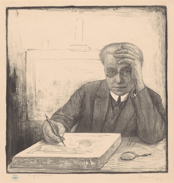 Zelfportret met lithosteen