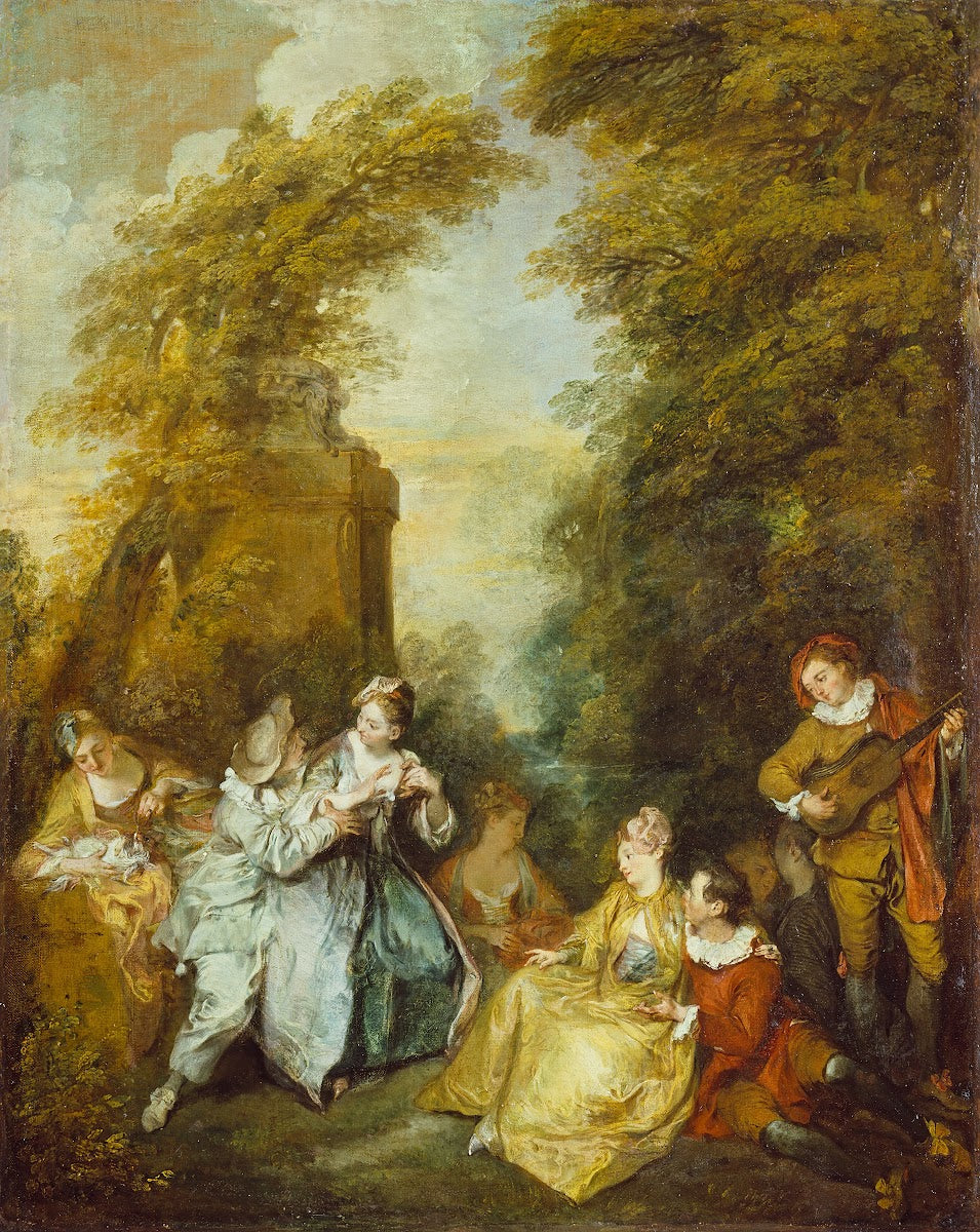A Gallant Conversation Conversation galante 1719